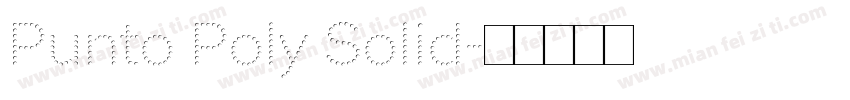 Punto Poly Solid字体转换